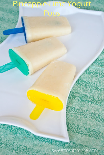 Pineapple-Lime Yogurt Pops