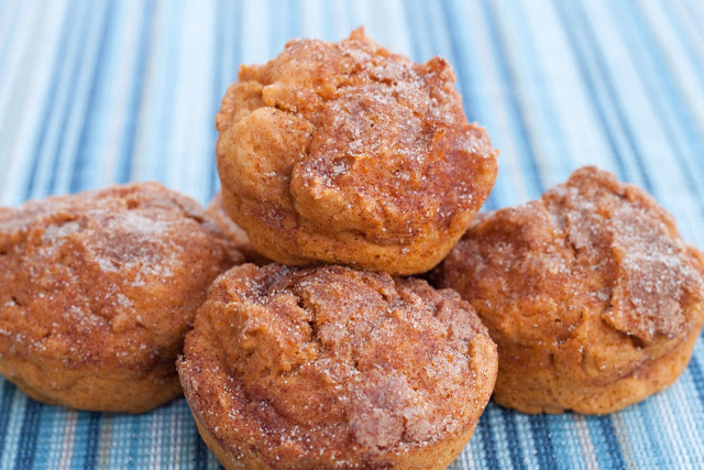 Healthier Cinnamon Crunch Sweet Potato Muffins