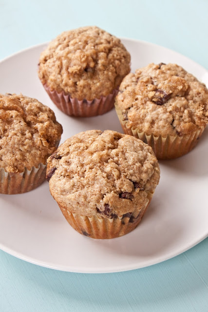 Whole Wheat Oatmeal Chocolate Chip Muffins