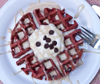 Seven days of Sweets for your Sweetheart Day 7: Red Velvet Waffles