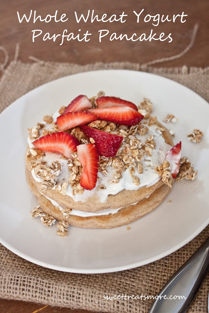 Fruit and Yogurt Parfait Pancakes