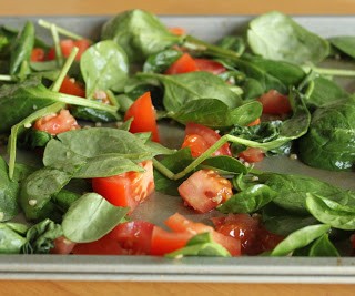 Get out of the Chicken Rut: Balsamic Chicken with Roasted Spinach & Tomatoes