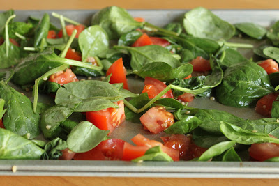 Get out of the Chicken Rut: Balsamic Chicken with Roasted Spinach & Tomatoes