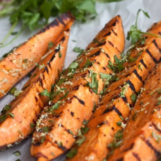 Grilled Cilantro-Lime Sweet Potatoes