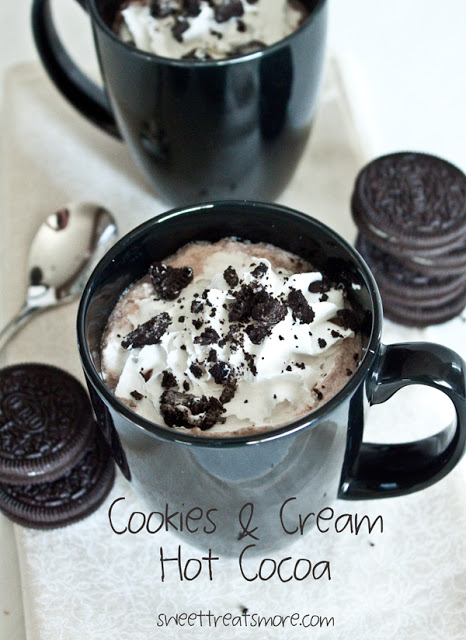 Cookies & Cream Hot Cocoa (in the Blendtec)