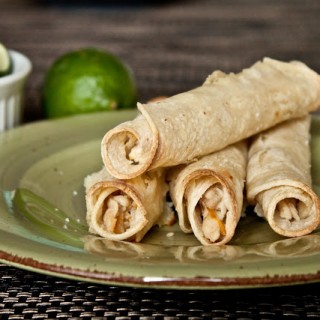 Baked Honey-Lime Chicken Taquitos