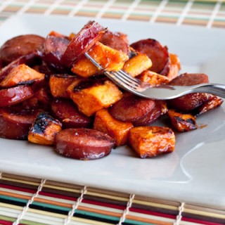 BBQ Sausage and Sweet Potatoes