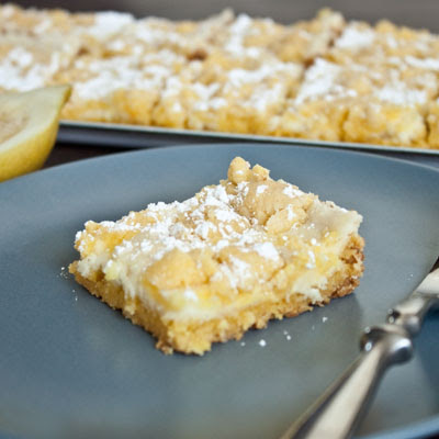 Easy Lemon Cheese Bars & 30 Weeks!