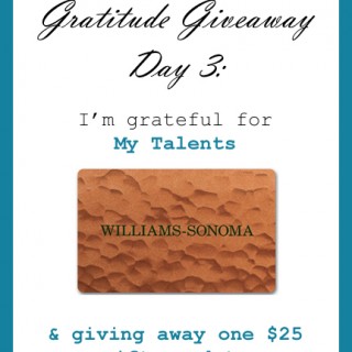 5 Days of Gratitude Giveaways: Day 3