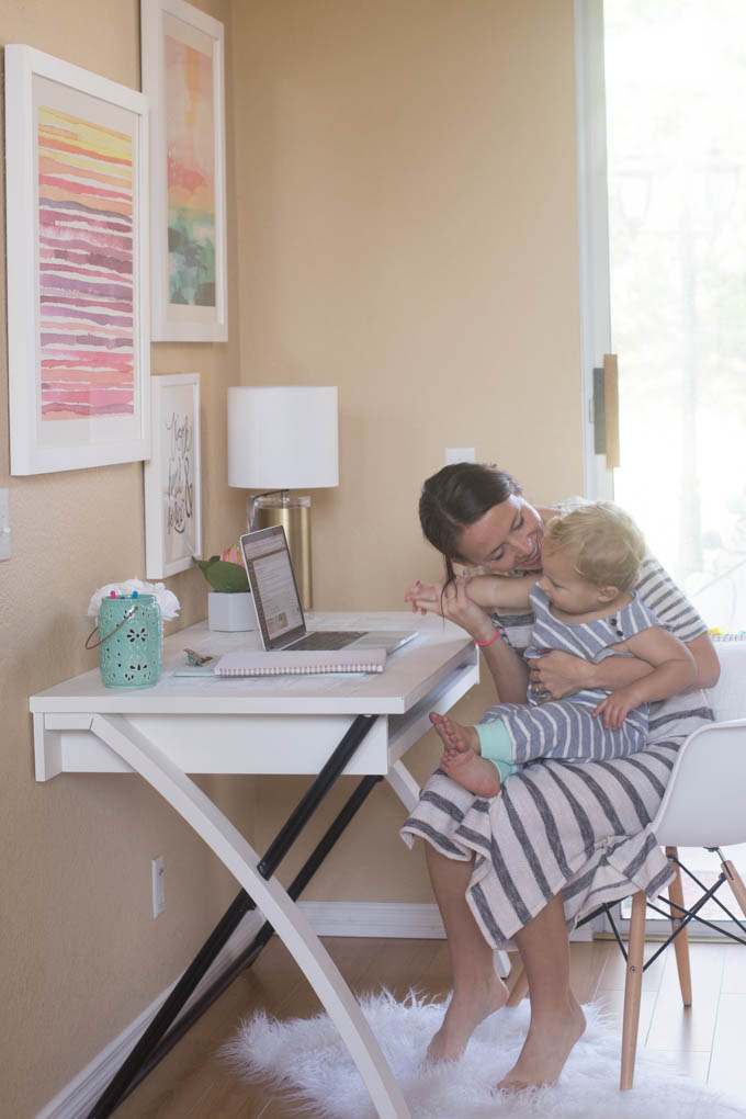 Mini Home Office + Play Room