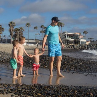 An Afternoon at the Beach + a Father/Son Swimwear Giveaway!