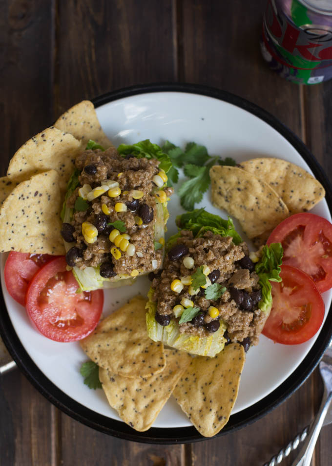 Mini Turkey Enchilada Wedge Salads - boys ahoy