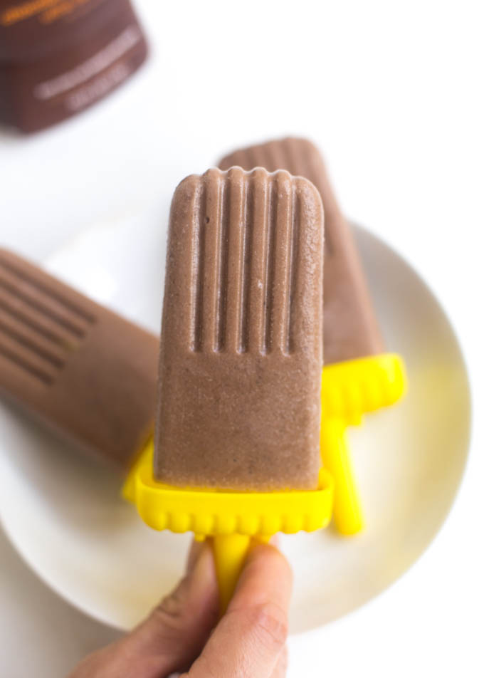 Two Ingredient Chocolate Banana Pops - Kristy Denney