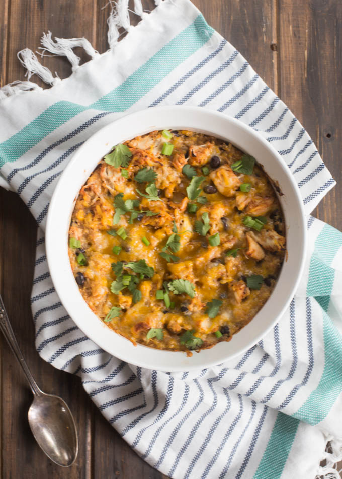 BBQ Chicken Quinoa Casserole