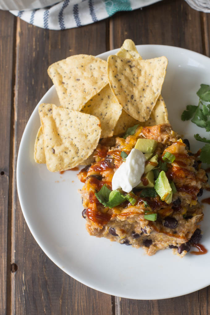 BBQ Chicken Quinoa Casserole - Kristy Denney