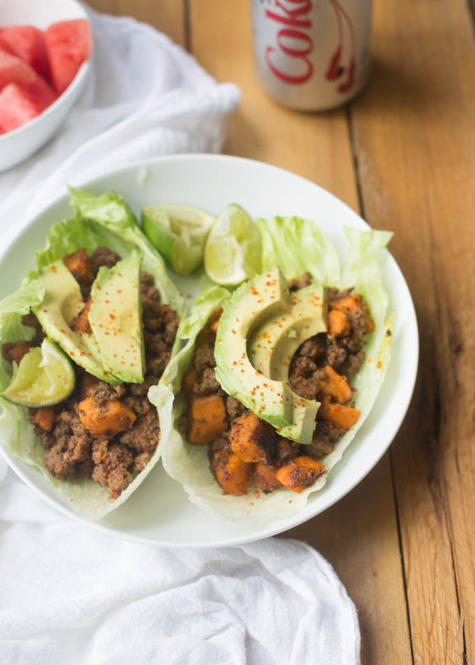 Chili Lime Beef & Sweet Potato Lettuce Wraps Boys Ahoy Kristy Denney