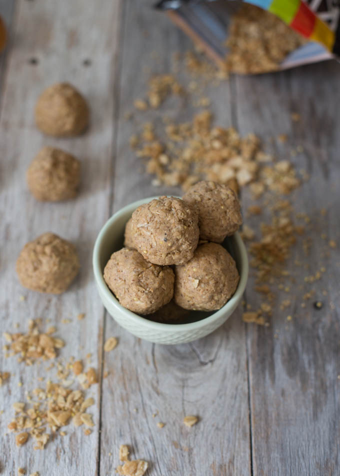 Almond Butter Crunch Protein Balls