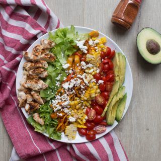 Mexican Grilled Chicken Chopped Salad + Deconstructing Meals for kids