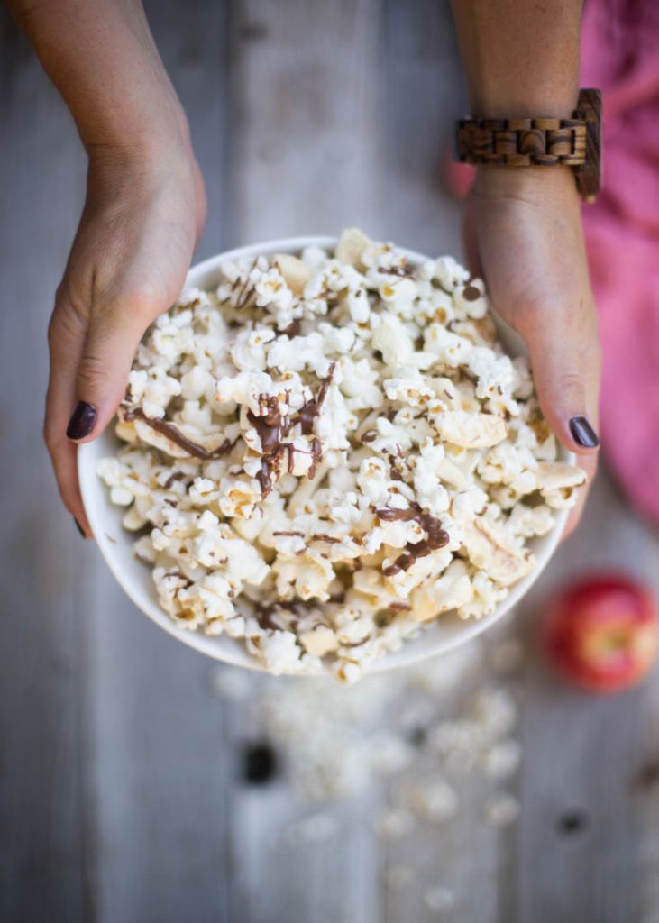 Chocolate Covered Apple Cinnamon Popcorn