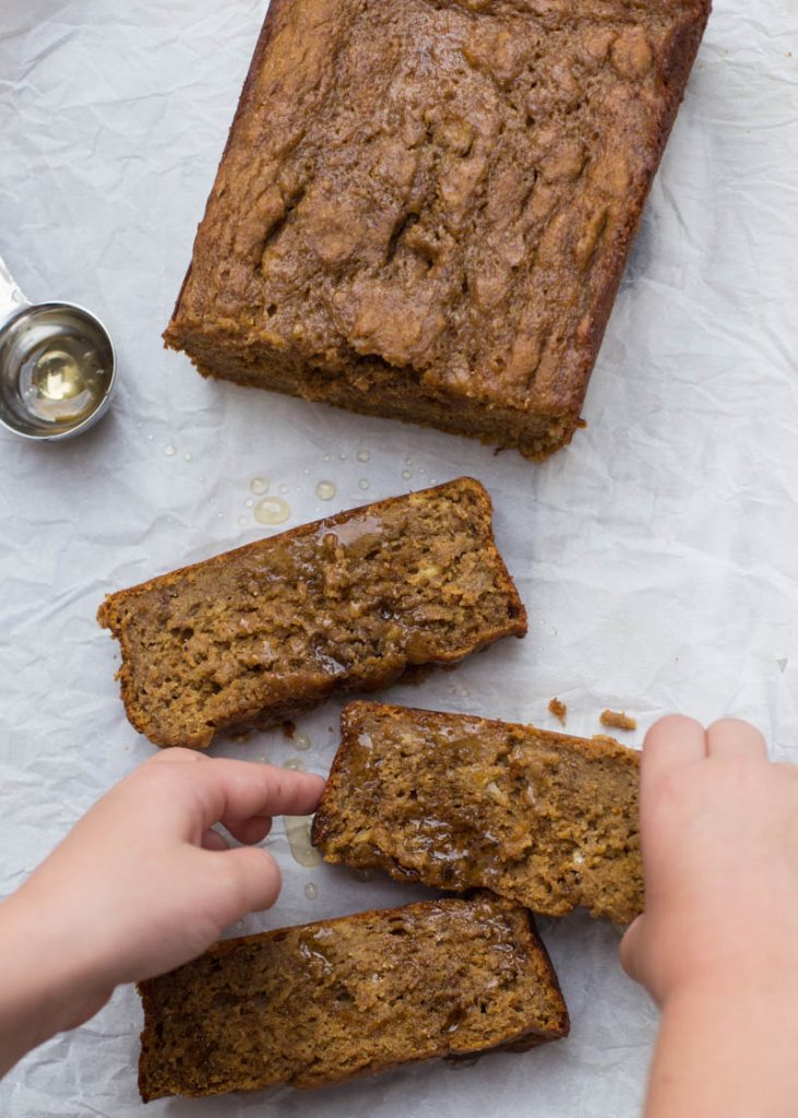 Healthy Pumpkin Honey Banana Bread