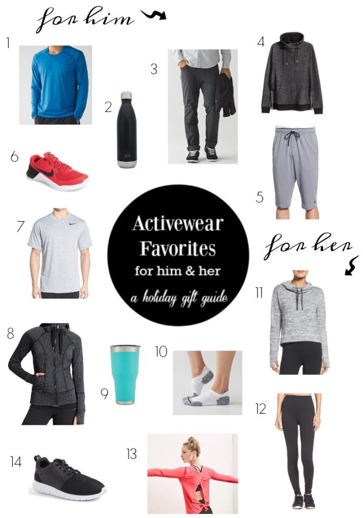 Activewear Favorites for Him + Her {holiday gift guide}