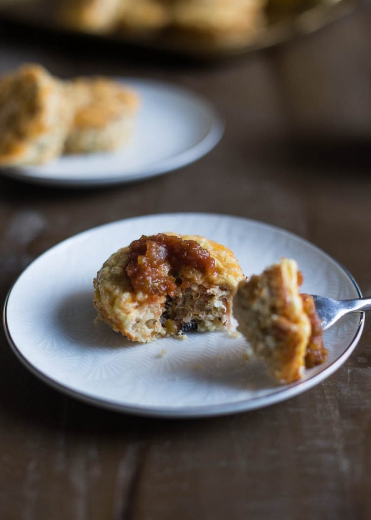 Cheesy Ham and Quinoa Egg Cups Kristy Denney