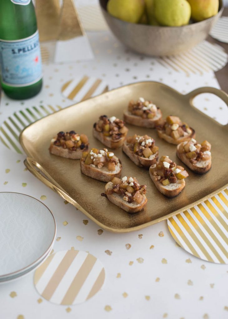 Honey Pear Crostini