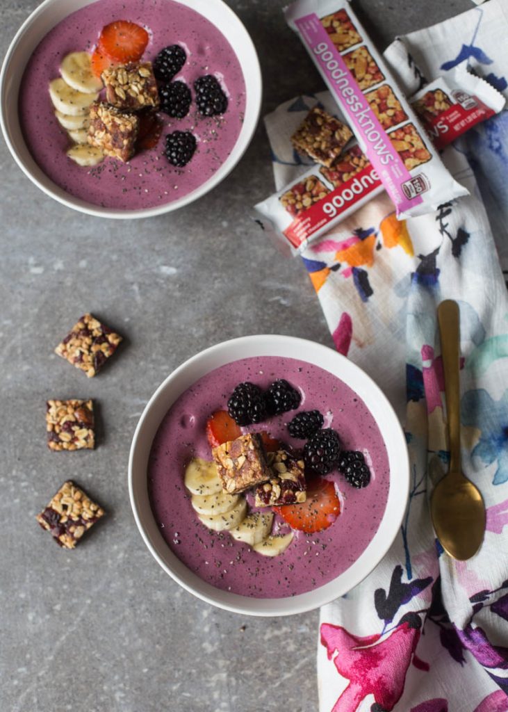 Mixed Berry Protein Smoothie Bowls