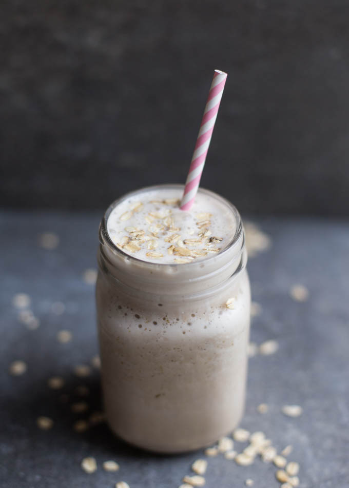 Oatmeal Peanut Butter Protein Shake + Stability Ball Workout Kristy