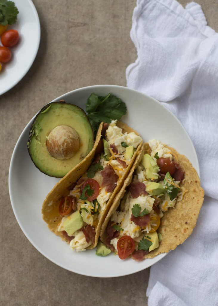 Healthy Glow.Co | Turkey Bacon & Egg Breakfast Tacos