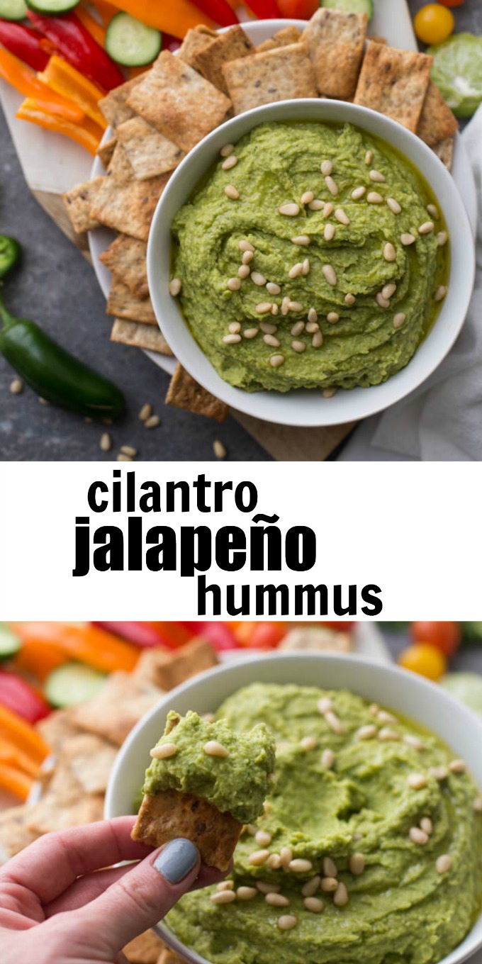 Cilantro Jalapeño Hummus | Boys Ahoy