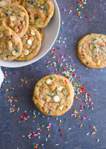 White Chocolate Chip Sprinkle Cookies | Boys Ahoy