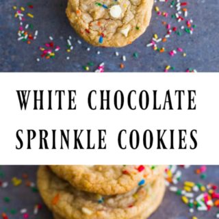 White Chocolate Sprinkle Cookies