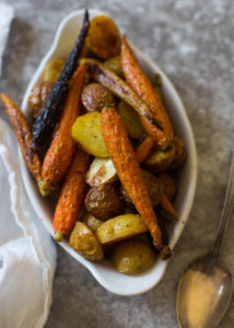 Roasted Rosemary-Garlic Carrots and Potatoes | Boys Ahoy