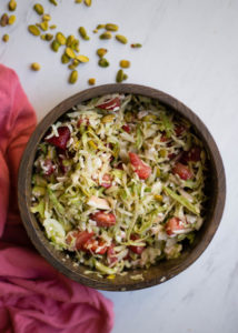 Strawberry Pistachio Green Cabbage Salad | Boys Ahoy