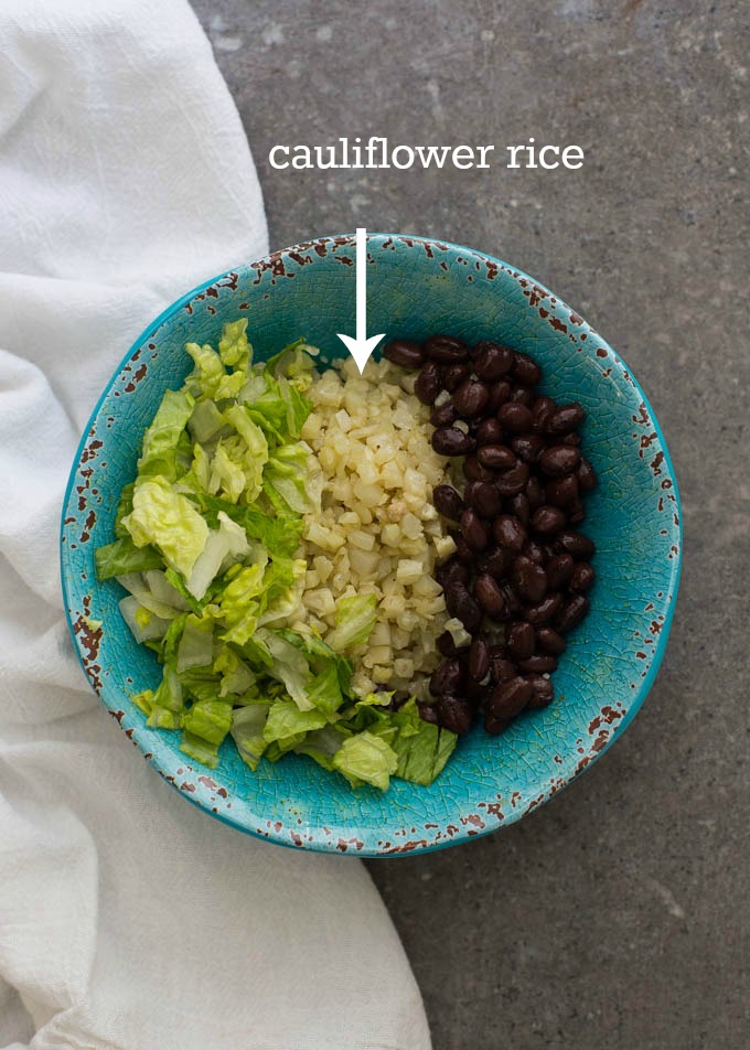 Easy Cauliflower Rice Taco Bowls | Boys Ahoy