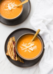 Easy and Healthy Roasted Tomato Basil Soup | Boys Ahoy