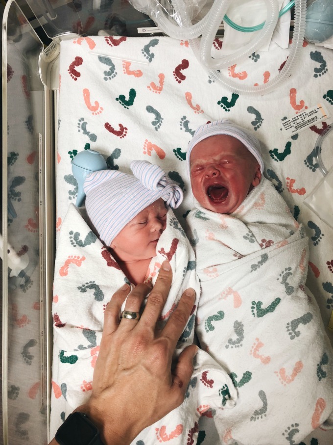 Jack + Liv Twin Birth Story | Boys Ahoy