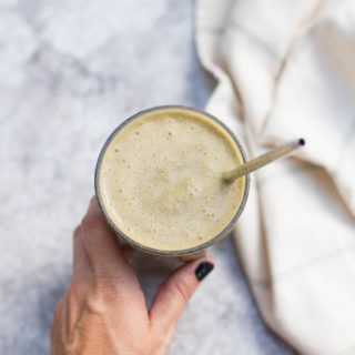 Chocolate Peanut Butter Greens Protein Smoothie